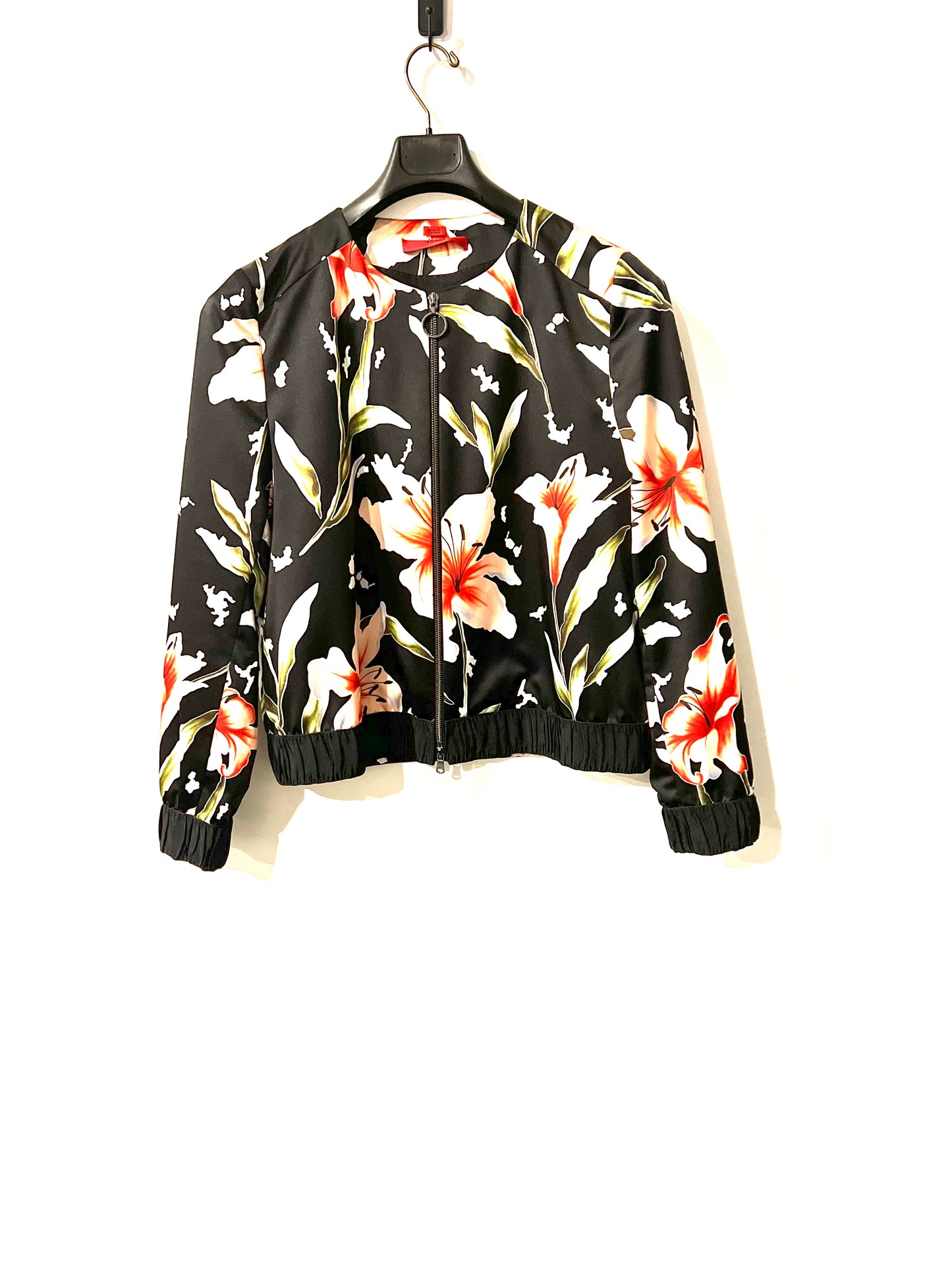 Hugo Boss Floral Relaxed Fit Bomber Coat