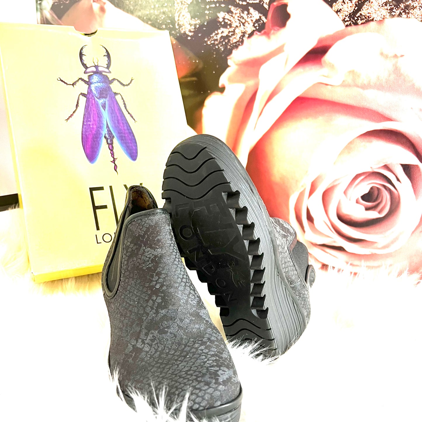 Fly London NWT Wedge Booties